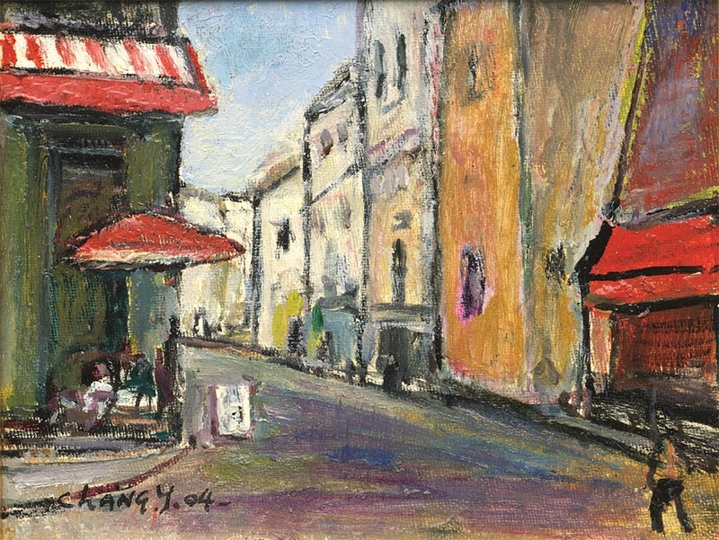 張義雄 - 蒙馬特 2004 油彩 畫布14x18cm
