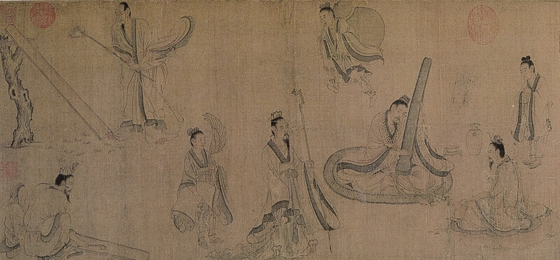 宋人（舊傳顧愷之）〈斲琴圖卷〉，北京故宮博物院藏。圖為局部。圖╱本刊資料室。