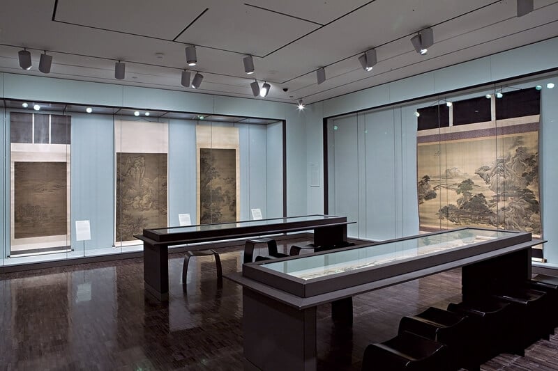 中國書畫展廳一隅。圖︱舊金山亞洲藝術博物館