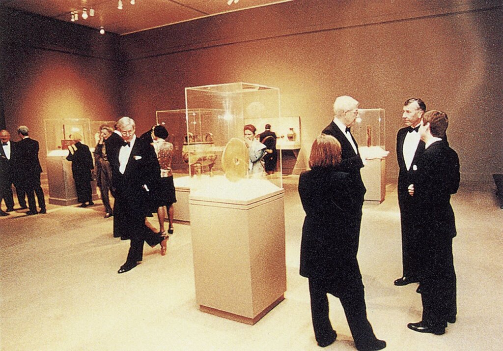 1996年「中華瑰寶赴美巡迴展」大都會藝術博物館陳列室。