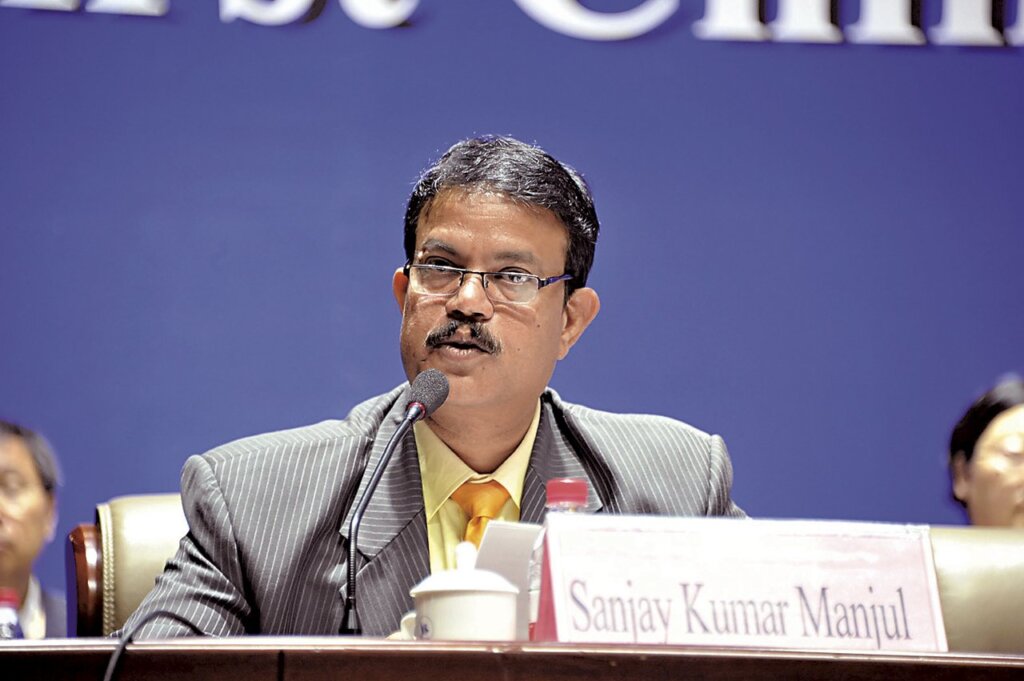 印度考古調查局考古所所長曼紐爾（Sanjay Kumar Manjul）。