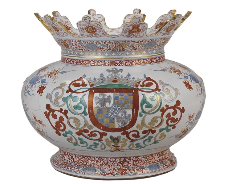 清代康熙朝約1700～1720年〈冰鎮瓷壺〉。