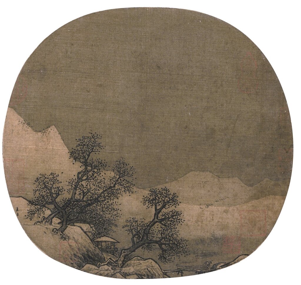 宋夏圭〈山莊暮雪圖〉，設色絹本，24.4×26公分，估價人民幣1500萬～2500萬元，成交價人民幣2702.5萬元。