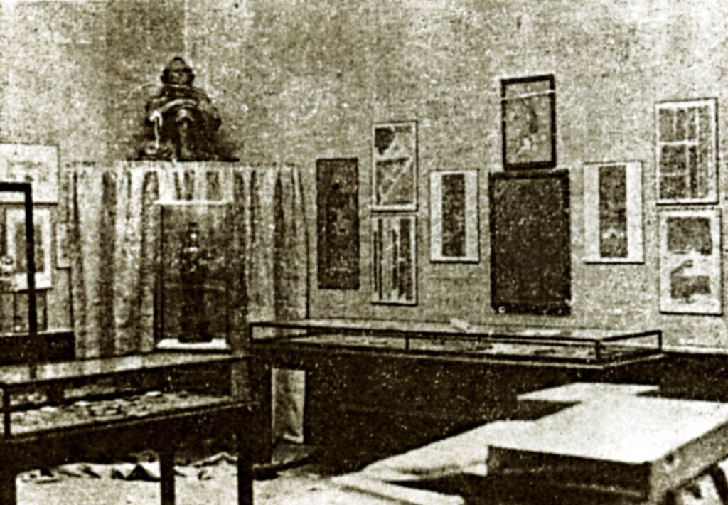 1935年英國倫敦「中國藝術國際展覽會」展場英國皇家藝術學院百靈頓堂。