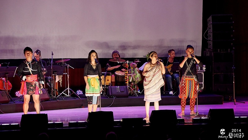 2014 Pulima藝術節開幕演出，4位金曲歌手同台獻唱。（Pulima藝術節提供）