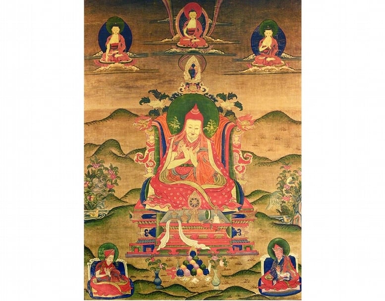 展品：清〈祖師類〉，高68公分。圖╱觀想藝術中心。