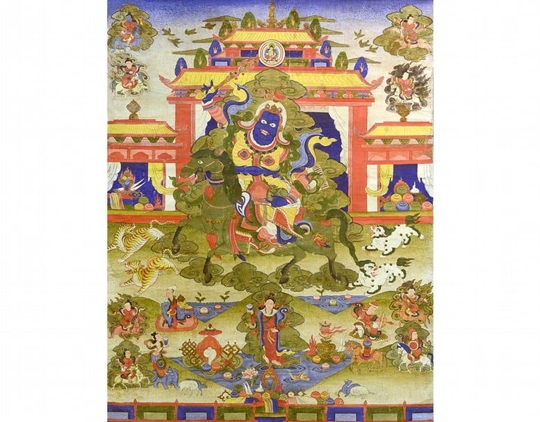 展品：〈南天王〉，75x58公分。圖╱觀想藝術中心。