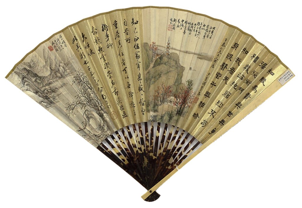 清八家〈書畫合璧〉局部，國立故宮博物院藏。