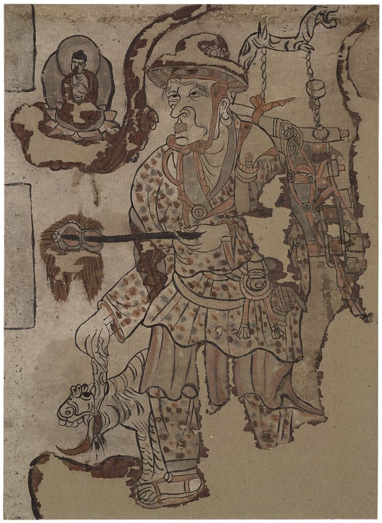 約851～900年〈行腳僧〉，紙本設色。©The Trustees of the British Museum。