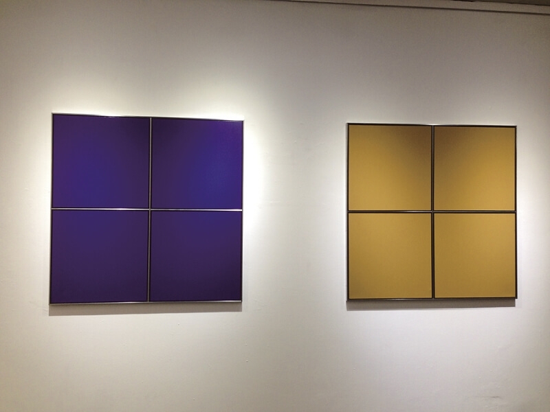 新苑藝術舉辦日本極簡主義藝術家桑山忠明（Tadaaki Kuwayama）個展「60年代至今日」。（攝影／陳意華）