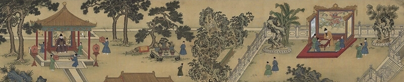 圖10 明〈御花園賞玩圖〉，中國嘉德2012秋季拍品。圖為局部。