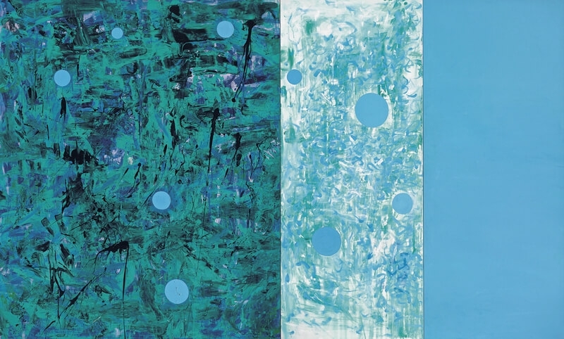 薛保瑕│起始 壓克力顏料、畫布 173x286cm（3組件） 2010 台北市立美術館典藏 圖│國立台灣美術館