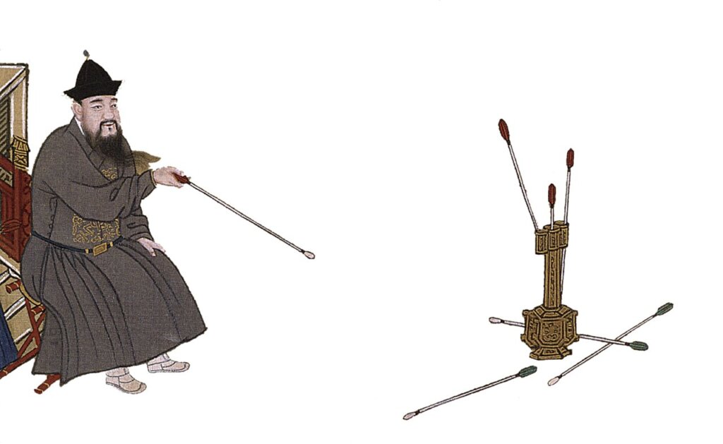 明謝環〈杏園雅集圖〉卷，美國大都會博物館藏。