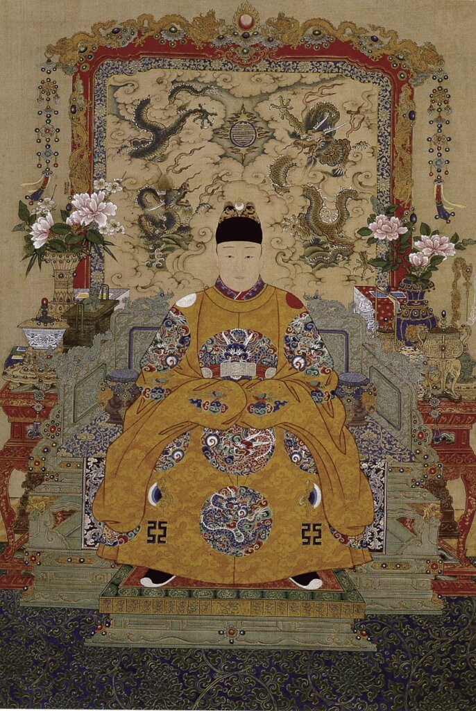 明人〈明熹宗朱由校朝服像〉，北京故宮藏。