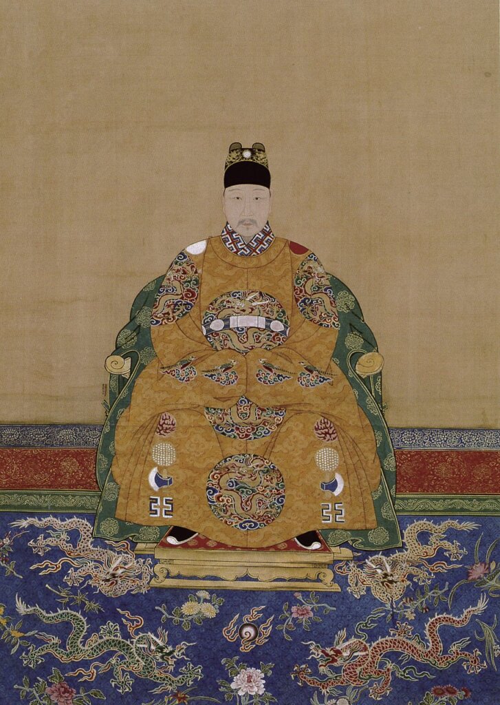 明人〈明光宗朱常洛像〉，北京故宮藏。