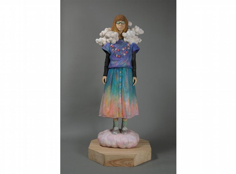 春風 Spring, 樟木 camphor wood, 165x71x71cm, 2015