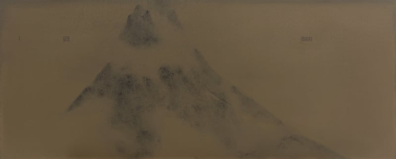 彭斯《南山帖(South Mountain)》.120×300 cm.2015