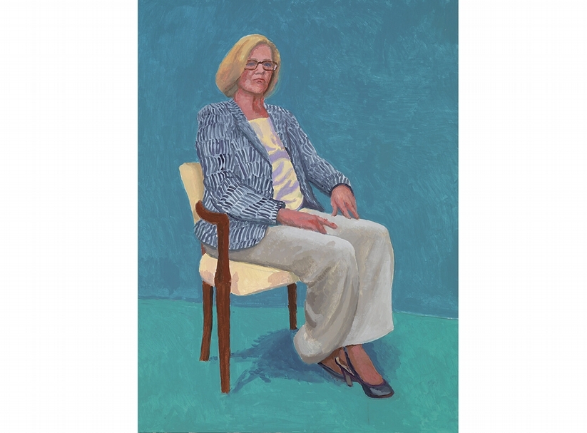 霍克尼《Dagny Corcoran 》．2014。（攝影／Richard Schmidt）