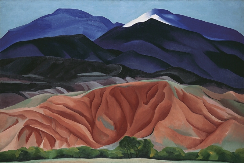Georgia O’Keeffe,“Black Mesa Landscape, New Mexico/Out Back of Marie’s II”1930, Oil on canvas mounted on board, 61.6×92.1cm, Georgia O’Keeffe Museum. Gift of The Burnett Foundation ©2016 Georgia O’Keeffe Museum/ DACS, London