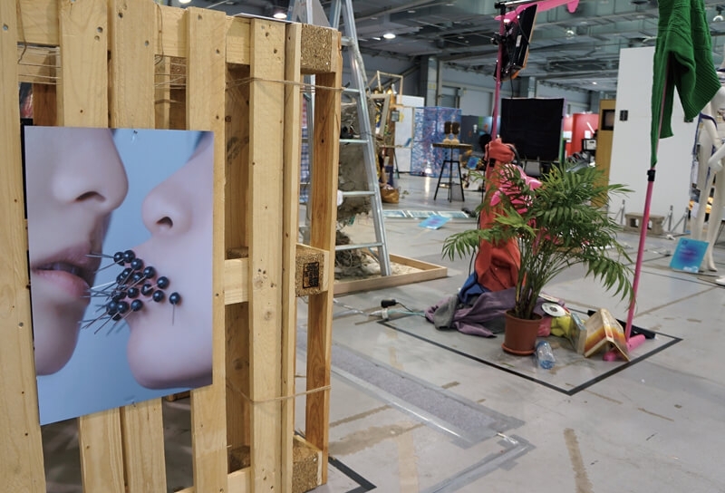 「視覺混種」展覽現場。（攝影／林怡秀）