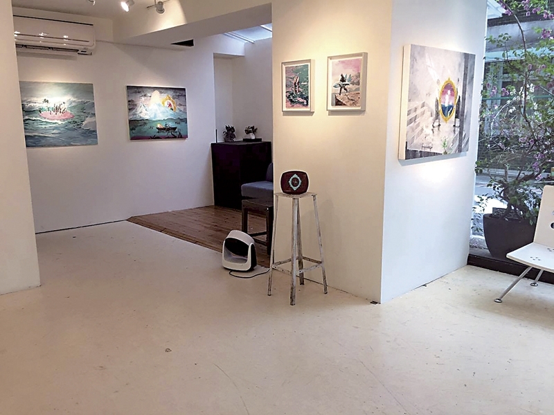 蔡士弘個展「項羽」展場一景。圖/一票人票畫空間