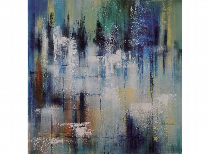 彭雄渾《#435》.壓克力、畫布.150×150 cm.2013。圖/大雋藝術
