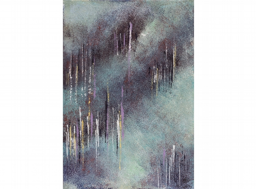 彭雄渾《Mist III》.壓克力、畫布.117×80 cm.2013。圖/大雋藝術