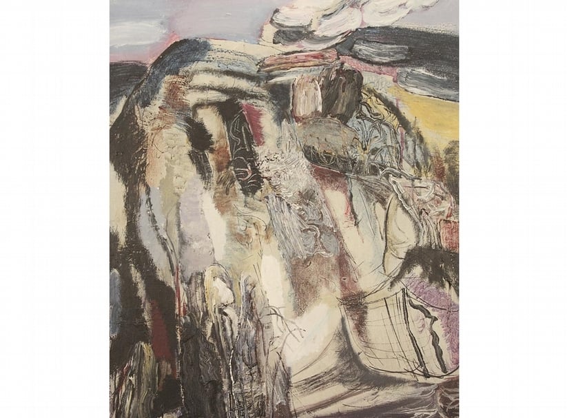 李英偉，春雨，60x50cm，2003。