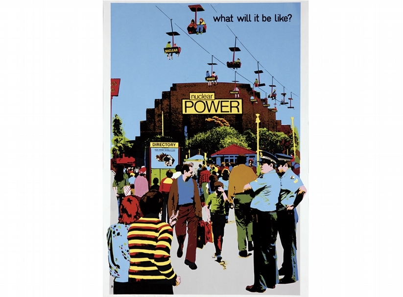 羅伯森Toni Robertson│皇家核子展銷嘉年華會系列之六The Royal Nuclear Show- 6 screen print, colour inks on paper 77x51cm 1981 Donated through the Australian Government’s Cultural Gifts Program by Amanda Martin Flinders University Art Museum Collection © the artist 圖│Bur