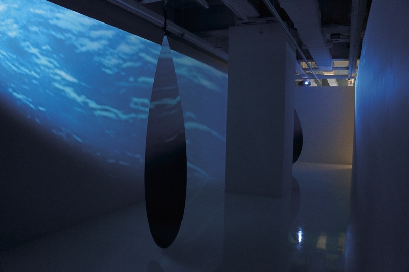 學學白色空間展出「孩子的海洋」。（攝影／林怡秀）