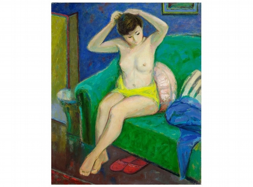 約定，73x60cm，1986，當代美術展。