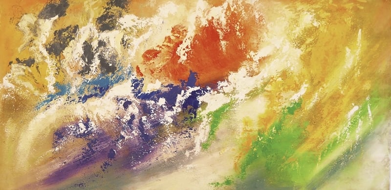 彭雄渾《Daybreak》‧油彩、畫布‧120×200 cm‧2016。