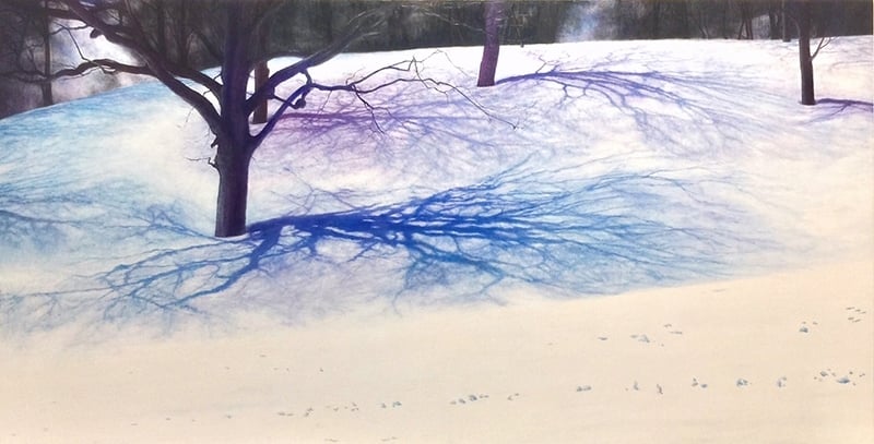 《欅》 油彩、畫布 145.5x75cm 2016