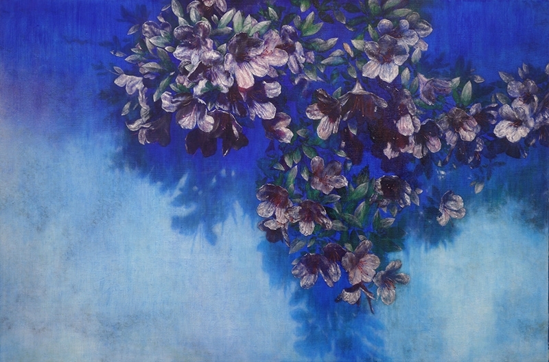《杜鵑》 油彩、畫布 80x53cm 2016