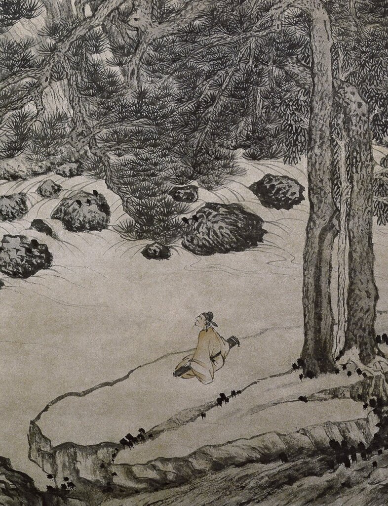 明沈周〈虎丘送客圖〉，天津博物館藏。圖為局部。圖╱本刊資料室。