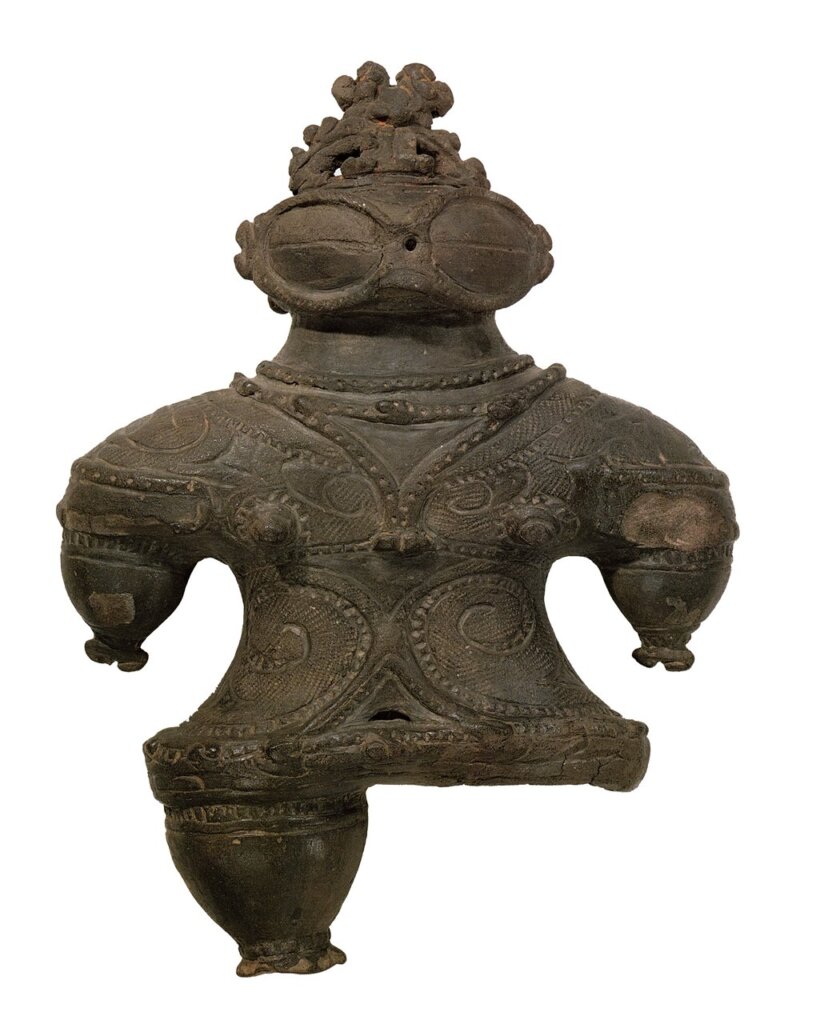 繩文時代晚期〈土偶〉（非本次展覽展品），日本國寶，東京國立博物館藏。圖╱本刊資料室。