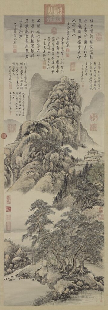 清錢維城〈盤山圖〉，國立故宮博物院藏。
