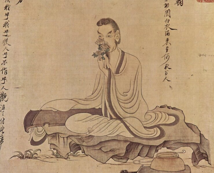 明陳洪綬〈歸去來兮圖卷〉，美國檀香山藝術學院藏。圖為局部。圖╱維基百科。