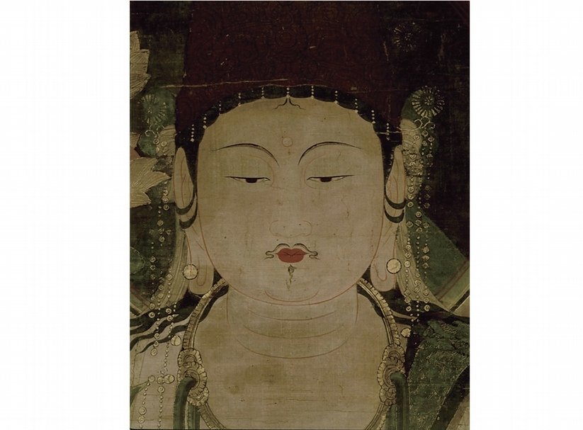 圖5-1 日本平安時代〈孔雀明王像〉局部，東京國立博物館藏。圖╱取自東博官網。