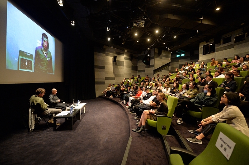 Tehching Hsieh in conversation with Adrian Heathfield at HKAC ©Taipei Fine Arts Museum