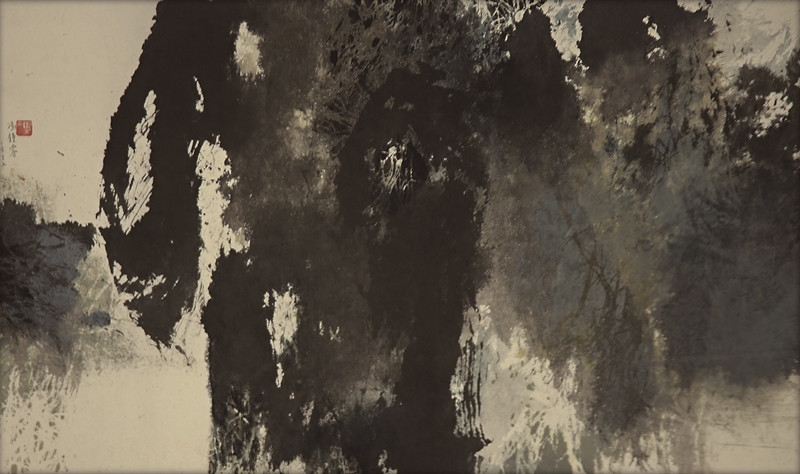 馮鍾睿《1967-15》．紙本水墨．53×91.4 cm．1967。圖／世界畫廊
