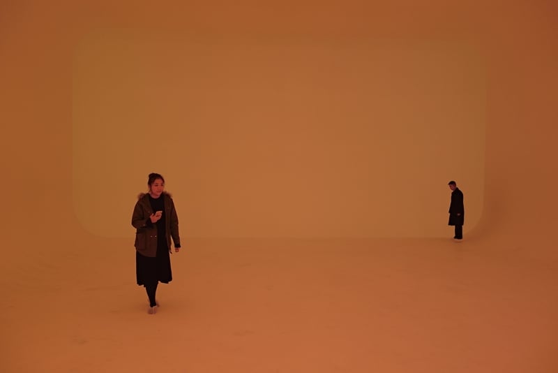 龍美術館「詹姆斯．特瑞爾回顧展」展覽現場。（攝影／王凱梅）