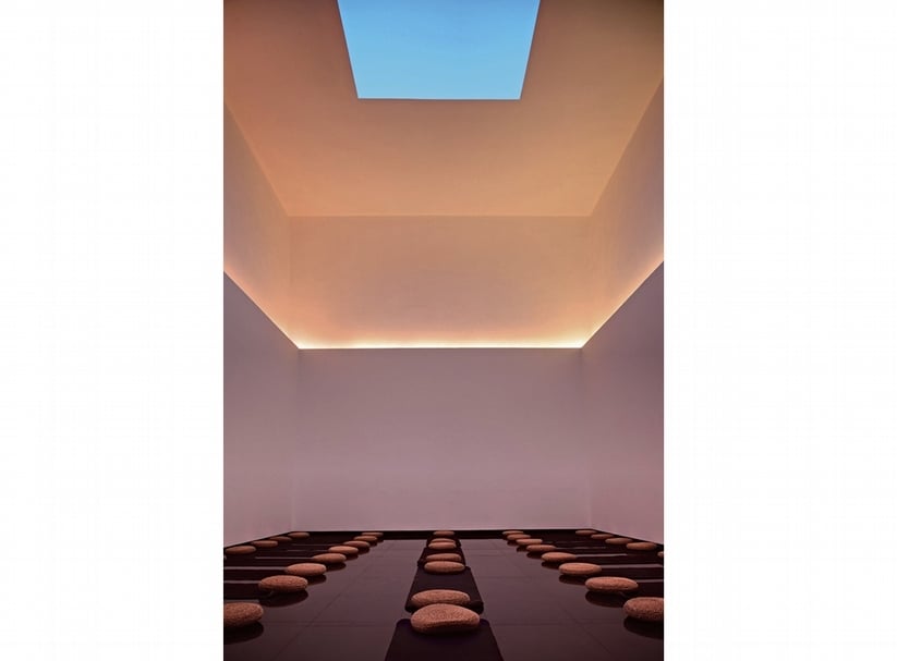 特瑞爾「天空之城」系列作品—《Gathered Sky》。圖｜James Turrell Studio