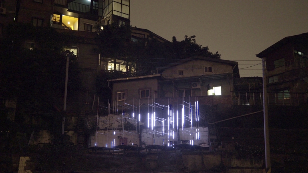 黃翔 x 陳志建作品〈線場〉，圖片來源：台北國際藝術村 。