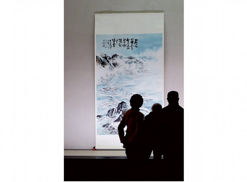傅狷夫1966年作〈東坡詩意圖〉，184×279.8公分，國立故宮博物院藏。攝影／張筠。