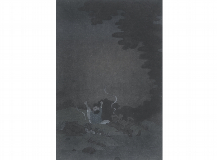 肖旭│驚蟄 紙本、水墨 60x40cm 2015 圖：肖旭