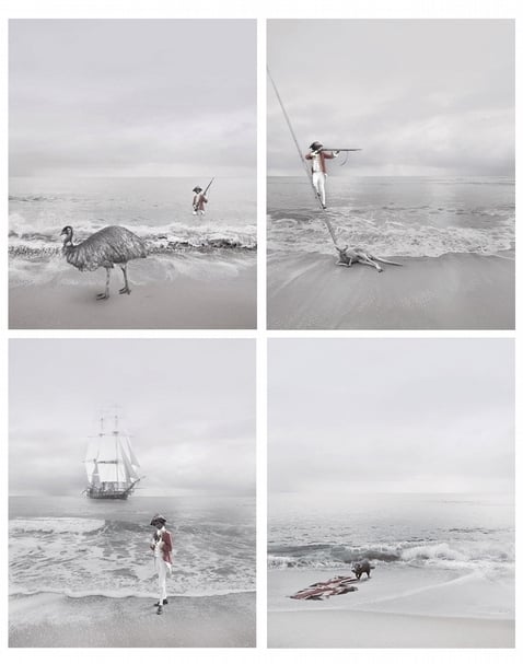 Michael Cook創作於2010年的攝影系列《未發現》(致敬藝術家與新加坡國家美術館)。攝影|李素超