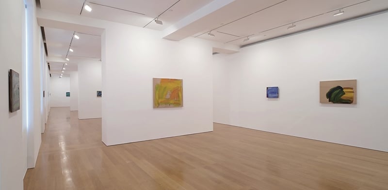 香港高古軒畫廊「霍華德．霍奇金：粉紅世界」展覽一景，展期為2017年1月19日至3月11日。圖／高古軒畫廊