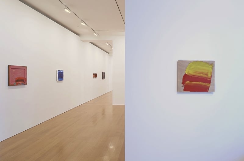 香港高古軒畫廊「霍華德．霍奇金：粉紅世界」展覽一景，展期為2017年1月19日至3月11日。圖／高古軒畫廊