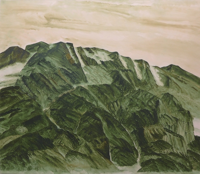 林銓居│山 油彩、畫布 170x195cm 2016 圖│台北當代藝術館